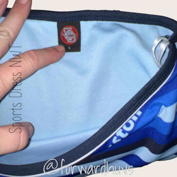 Soho Babe Hardball Classic Sports One Shoulder Dress Size Large - Picture 6 of 13